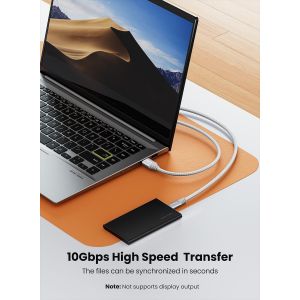 C&acirc;ble Usb C Court De 0,5 M - Usb A Vers C - Usb 3.2 Gen 2 - C&acirc;ble Usb De Type C Tress&eacute; 10 Gbit/S - Transfert De Donn&eacute;es 3 A - Charge Rapide - Compatible Avec I-Pad Pro 2022 Ssd Externe Macbook - Neuf