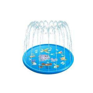 Tapis de jeux d'eau gonflable pour enfants - 170 cm - Motif requin - Neuf