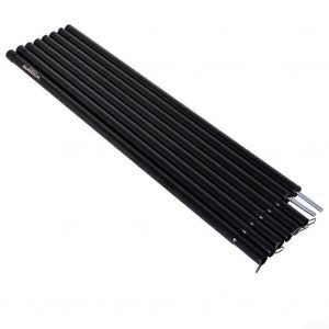 X Tiges De Fer Pour Support De Tente, Auvent, Ensemble De Poteaux Pour Activites De Plein Air (Noir) - Neuf