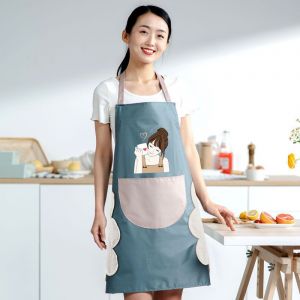 Tablier De Cuisine Imperméable Et Réglable Pour Enfants, Avec Poches, Pour Filles Et Garçons, Idéal Pour La Cuisine, Le Jardinage Et La Peinture (4 À 13 Ans). - Neuf