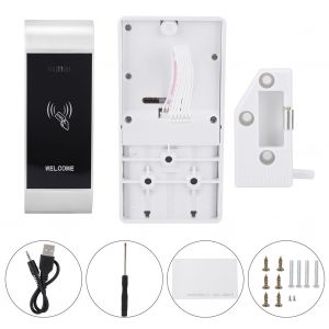 HJLIAN Serrure a induction numerique intelligente pour armoires electroniques, sauna, spa, salle de sport (argent) - Neuf
