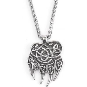Kal-Viking Homme Collier Pendentif, Hip Hop Norse Streetwear Bijoux, Punk Retro Rap Culture Accessoires Pour Hommes Gar&ccedil;ons, Cha&icirc;ne De F&ecirc;te Cadeau - Neuf