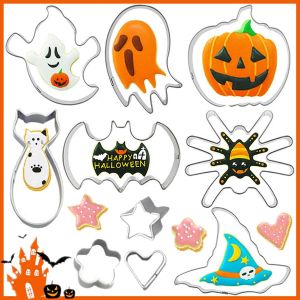 Chenquansarl-Emportepiecehalloweenemportepiceskitemportepiceshalloweenenacierinoxydableemportepiecesablpatisseriemoulebiscuitscitrouillechauvesourisfantmechataraigne10pices - Neuf