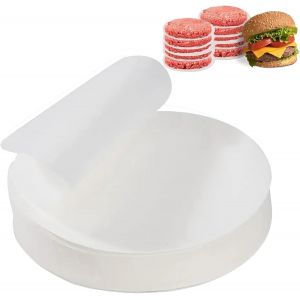 Letnerny-500 Pcs Papier Presse À Hamburger,Disques À Burger Ronds,Disques À Burger,12 Cm Papier De Cuisson Pour Gâteaux,Papier Parchemin Rond,Papier Antiadhésif Hamburger,Pour Burgers Parfaits,Galett - Neuf