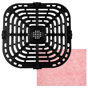 Friteuse À Air Gril Poêle Plaque À Légumes Support Plateau Insérer Grille Grille Étagère Friteuse À Air Gril Poêle Pour Cuisson Insérer Grille Grille Étagère.Black - Neuf