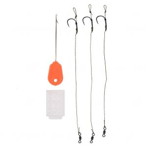 Kit De Montage Pour La Peche A La Carpe Avec Aiguille A Appat, Emerillon Et Spinner - Neuf