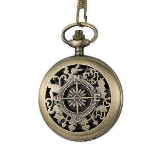 Boussole Classique, Portable Vintage Rétro Métal Orientation Ancienne Alliage Zinc Poche Scout Navigation Survie Étanche Plein Air Randonnée Camping Conduite Plaisance Sac Dos Collection Cadeaux - Neuf