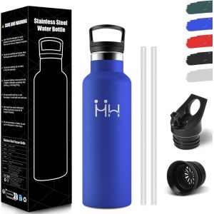 Bouteille Isotherme 1l, &Eacute;tanche Sans Bpa, Gourde Isotherme, Double Paroi, Bouteille, 18/8 Acier Inoxydable, Gourde Inox, Bouteille D'eau Pour Sport, Randonn&eacute;e, &Eacute;cole, Bureau - Neuf