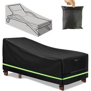 Ulteronixshop-Housse De Protection Imperm&eacute;able Pour Chaise Longue 420d Oxford - Housse De Protection Pour Meubles De Jardin - B&acirc;che De Protection En Tissu Pour Chaise Longue - Neuf