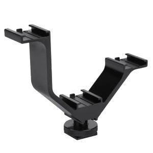 Support de fixation pour sabot froid Easy Hood EVB-105, 4 pouces, triple tete en V, pour appareil photo reflex Nikon Canon - Neuf