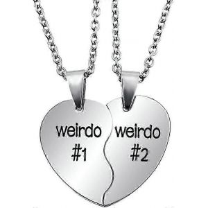 Collier Bff Pour 2,Teen Girls & Boys Cadeaux Ensemble De Collier D'amitié Coeur En Acier Inoxydable - Neuf