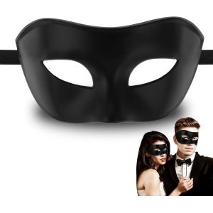 Masque V&eacute;nitien De Bal Masqu&eacute; Noir Pour Halloween,Carnaval,Homme Et Femme,Mascarade,Masque V&eacute;nitien Pour Les Yeux,Robe De Soir&eacute;e,Costume De Cosplay - Neuf