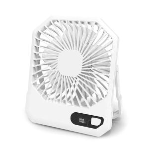 Petit ventilateur de bureau portable,3 vitesses,pour l'ext&eacute;rieur,blanc - Neuf