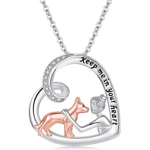 Collier Avec Pendentif En Forme De Chien - En Argent 925 - Pour Femme - Neuf
