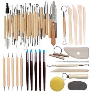 Ensemble de 30 outils en c&eacute;ramique multifonctionnels de haute qualit&eacute;, comprenant un couteau &agrave; sculpter, un grattoir et un stylo perforateur pour nail art. - Neuf