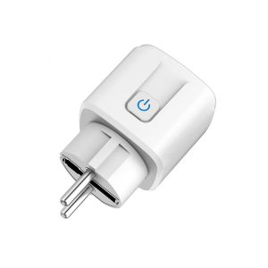 JEXNOVASHOP-Prise Connect&eacute;e WiFi 16A Intelligente - Contr&ocirc;le Vocal & Application, Compatible Alexa,Google Home (2.4 GHz) - Surveillance &Eacute;nergie, Minuterie,Compte &agrave; Rebours - Compatible Tuya,Smart Lif - Neuf