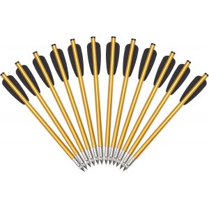 Arbalète Boulon 6.3'' Pistolet Arbalète Aluminium Arbalète Flèches Avec Impact Vis 50 À 80 Lbs Pour Pratiquer La Cible De Tir Et La Chasse.[B1780] - Neuf