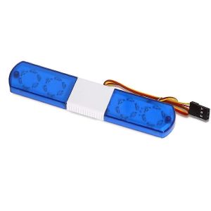 Lampe d'alarme flash pour 1/10 RC D12 HSP,Traxs Axial Car,115mm,Bleu - Neuf