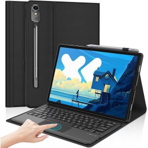 Coque Clavier Pour Lenovo Idea Tab Pro 12.7"" 2025 Avec Pavé Tactile, Français Azerty, Clavier Touchpad Pour Lenovo Idea Tab Pro Tablette, Noir - Neuf