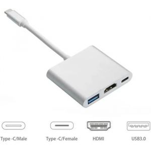 Adaptateur USB-C vers HDMI - Apple - Nouveau Macbook - 4K - USB 3.0 - Charge et Conversion - Neuf