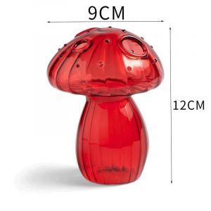 Mini Vase En Verre Pour Chambre Plus Lente,Bouteille D'aromath&eacute;rapie Hydroponique,D&eacute;coration De Plantes &Agrave; Fleurs Hydroponiques,Vase Nordique Pour La Maison,Vase Cr&eacute;atif De Tabl.Red. - Neuf