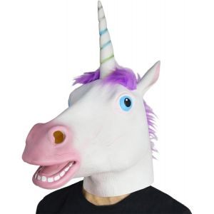 Masque Cheval Latex T&ecirc;te Animale Licorne Pour Halloween/Carnaval/Soir&eacute;e D&eacute;guis&eacute;e.[J117] - Neuf