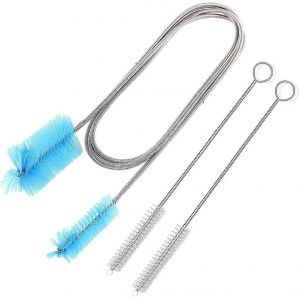 Kit de nettoyage pour po&ecirc;le &agrave; granul&eacute;s - Extension en acier inoxydable de 1,55 m&egrave;tre,courbure maximale de 90 - Neuf