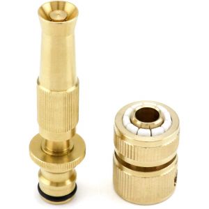 Kit de Raccordement au Robinet,1/2"" Raccord de Tuyau de Jardin &agrave; Connexion Rapide et Embouts de buse,pour Le Nettoyage de Voiture,l'arrosage des Plantes - Neuf