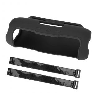 &Eacute;tui de protection en silicone pour enceinte JBL Flip 7, compatible avec support v&eacute;lo &agrave; sangle fixe, antichoc, noir - Neuf