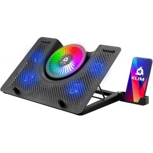 acdsgd-Nova - Refroidisseur PC Portable - 11" &agrave; 17" - &Eacute;clairage RGB - Support Ordinateur Portable Gaming - Ventilateur USB - Stable et Silencieux - Compatible avec Mac et PS4 - Nouveaut&eacute; - Neuf
