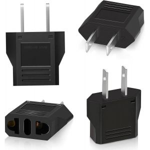 KALANKA-4 pi&egrave;ces Adaptateur de Voyage,Adaptateur Prise USA,Adaptateur Prise France vers USA,Adaptateur USA,Adaptateur Prise Canada,Adaptateur Prise Universelle Americaine/Chine/Japon/Canada/Mexique - Neuf