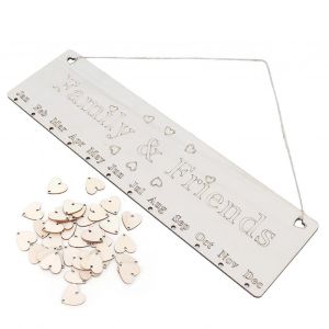 Anniversaire Rappel Plaque Calendrier DIY En Bois Maison Ornement D&eacute;cor - Neuf