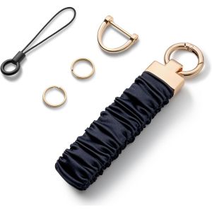 KAL-Porte-Cl&eacute;s Femme, Lani&egrave;re De Poignet &Eacute;lastique Universel, Porte Clef Lani&egrave;re, Auto Porte-Cl&eacute;, Dragonne Avec Boucle Anti Perte En D - Neuf