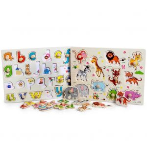 Dessin Anim&eacute; Alphabet Nombre Forme Animale Jumelage Puzzle Planche &Eacute;ducation Enfants Toy_3015 - Neuf