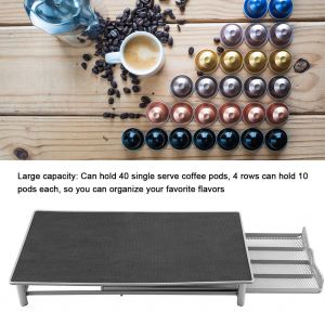 Hjlian Tiroir En Maille Pour Dosettes De Cafe Individuelles, Resistant A La Chaleur, Peut Contenir 40 Dosettes De Cafe - Neuf