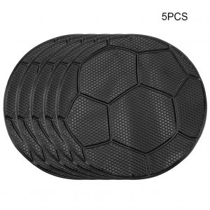 Hjlian Lot De 5 Tapis Antiderapants Pour Tableau De Bord De Voiture, Support Pour Telephone Portable, Pieces De Monnaie, Gps - Neuf