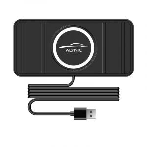 Support de coussin en silicone pour voiture, chargeur sans fil, charge rapide, t&eacute;l&eacute;phone portable, iPhone 14, 13, 12, Xiaomi, Samsung, Huawei, 120W - Neuf