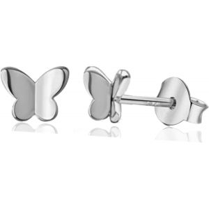 Kal-Boucles D'oreilles En Argent Sterling 925 Véritable Avec Motif Papillon Licorne Et Nacre Pour Fille - Neuf