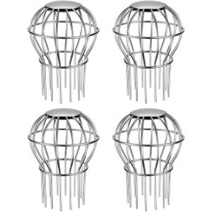 Crépine en acier inoxydable 304 de 7,6 cm pour retenir les feuilles et autres outils de nettoyage des gouttières - Paquet de 4 - Neuf
