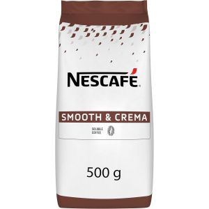 Smooth & Crema-Café Soluble-Café Instantané 100% Robusta-Crema Généreuse et Faible Amertume-Café en Poudre-Approvisionnement 100% plus Responsable-Sachet de 500g - Neuf