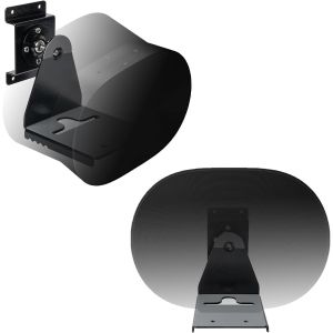 M&eacute;tal Kit De 2 Supports Muraux Compatible Avec Sonos Era 300,Pivotant Jusqu'&agrave; 360&deg;,Inclinable -70&deg;/+70&deg; Rotation Sans Vis De R&eacute;glage Avec Gestion Des C&acirc;bles Max. 12 Kg (Noir) - Neuf