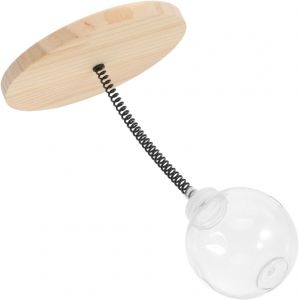 KAL-Distributeur De Friandises Pour Chats Interactif Avec Jouet À Ressort Balle À Friandises Pour Mentale Et Divertissement Autonome Pour Chats Intérieur - Neuf