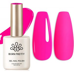 Born Pretty Vernis Semi Permanent Neon Rose, Printemps Été Populaire Couleurs Fluorescent Vernis Gel Semi Permanent U V Led Vernis À Ongles En Gel Trempé Sain Et Durable - Neuf