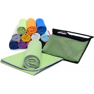 Tzf-Serviettes En Microfibre | Serviette En Microfibre, Serviette De Voyage, Serviette De Plage | Séchage Rapide, Ultraléger, Peu Encombrant | Pour Enfants, Hommes Et Femmes - Neuf