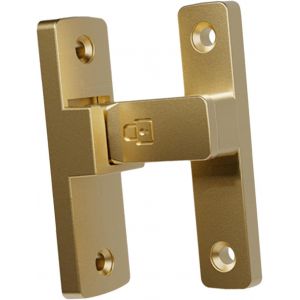 Loquet De Verrouillage De Porte &Agrave; 90 Degr&eacute;s Avec Vis De Fixation,Mat&eacute;riel Robuste,Verrou De S&eacute;curit&eacute; Pour Garage,Bureau,Grange,Porte Coulissante,Dor&eacute; - Neuf