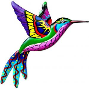 Mevronisshop-D&eacute;coration Murale Colibri En M&eacute;tal &iquest; D&eacute;coration Murale En Fer Forg&eacute; &iquest; D&eacute;coration Murale &Agrave; Suspendre &iquest; Pour Maison, Int&eacute;rieur, Ext&eacute;rieur, Jardin, Cour, Patio &iquest; 1 Pi&egrave;ce, Violet - Neuf