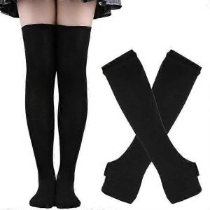Chaussettes Gants-Dessus Du Genou Arc-En-Ciel De La Cuisse Haute Cosplay Accessoires Bras De Réchauffeurs De Jambe Pour Les Soirées Costumées Et Fêtes - Neuf