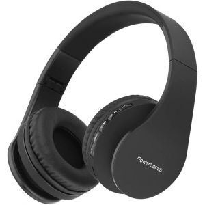 Casque Bluetooth sans Fil avec Micro int&eacute;gr&eacute; - Hi-FI Stereo Micro SD/TF, FM Radio Casque Pliables pour iPhone/Android/iPad/Ordinateurs Portables (Noir) - Neuf