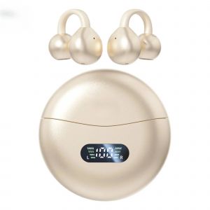 &eacute;couteurs sans fil &agrave; Clip d'oreille, oreillettes de Sport &agrave; Conduction osseuse, Bluetooth 5 4, &eacute;tanches, confortables avec affichage num&eacute;rique Rouge - Neuf