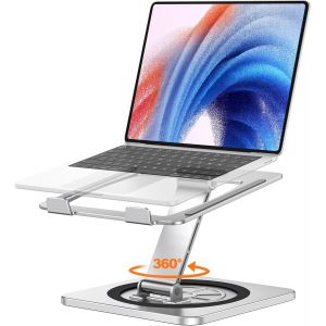 CHECARZHN--NO1-Support Ordinateur Portable Rotation 360°, Support Pc Portable Bureau Réglable À Refroidissement Rapide, Pour Travail D'Équipe Laptop Stand Ergonomique Racks Compatible Avec Tous Lapto - Neuf